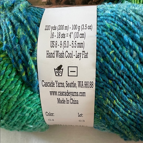 Two Skeins of Cascade Yarns Tangier Cotton Silk Yarn - Picture 3 of 3